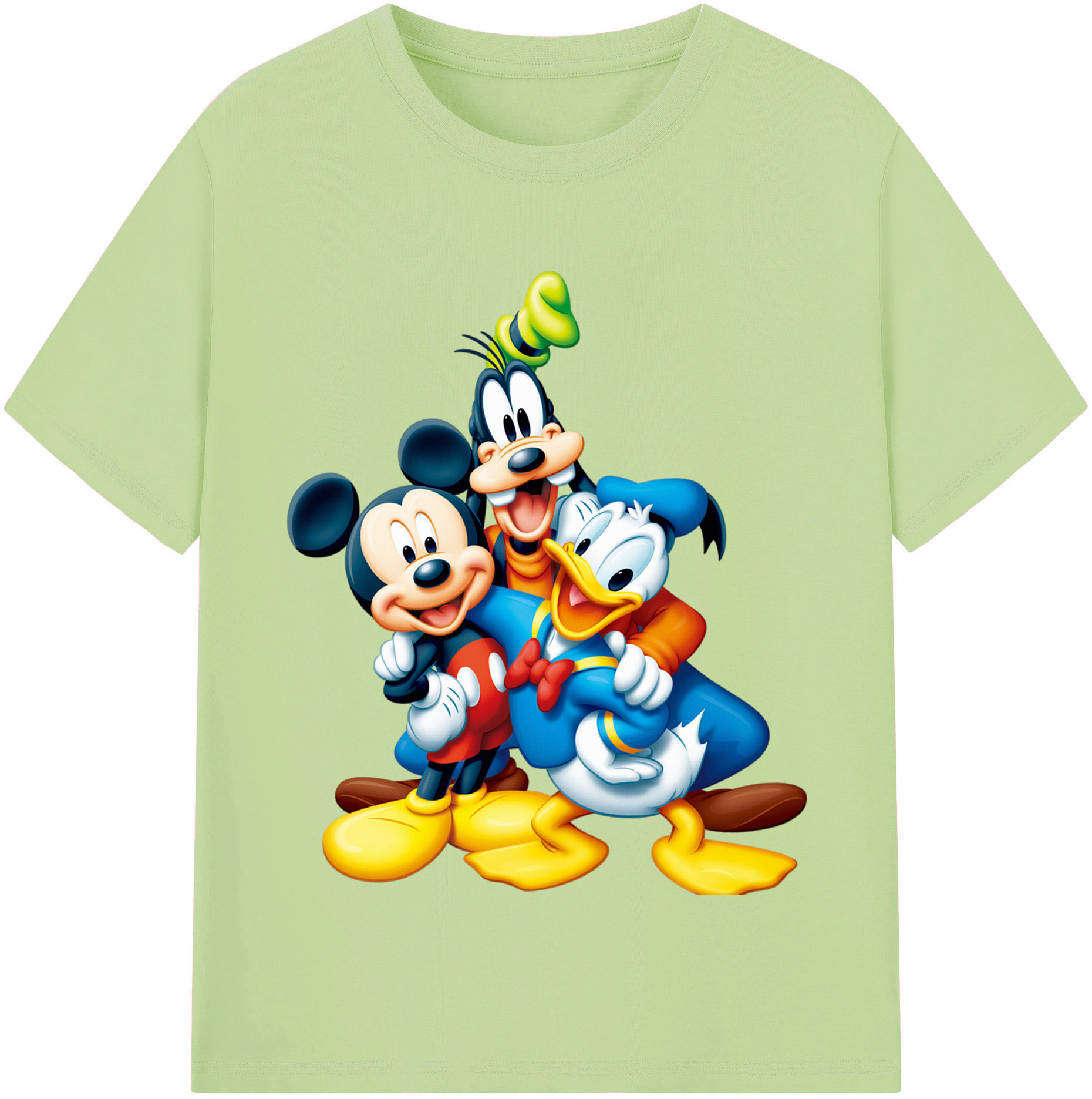 （画像用） ミッキーマウス Mickey Mouse 綿100％半袖Tシャツ（フロントプリント）